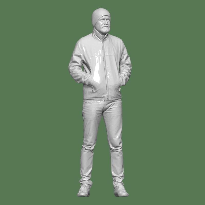 MAN STANDING POSE FOR DIORAMA PEOPLE CHARACTER