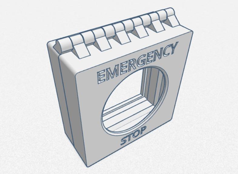 Wall Emergency Stop (Semi-Open) Cover