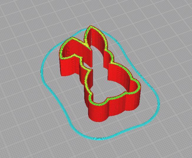 easter-bunny cookie cutter / Osterhase Plätzchenform