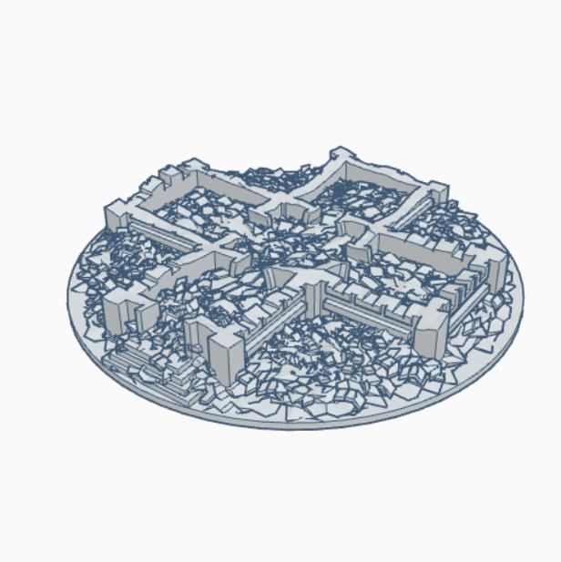 Destroyed Gothic Building 1 GD001