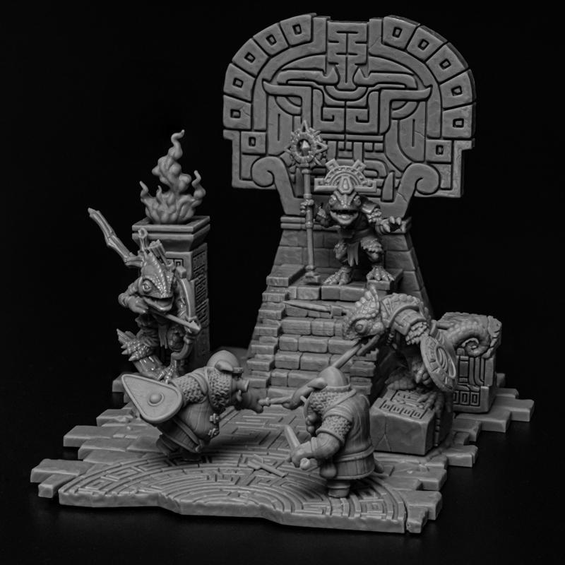 Diorama 1 - Chameleons vs Pigs