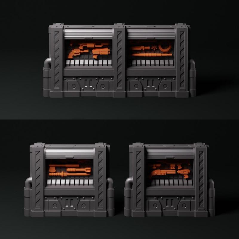 Cyberpunk Weapon Racks