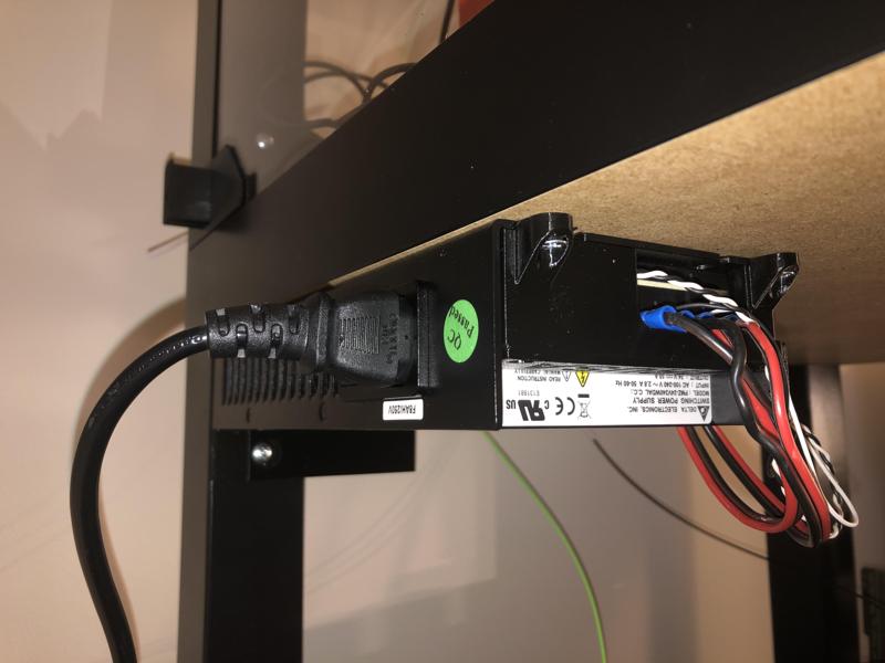 Improved Lack Enclosure PSU bracket for horizontal mounting