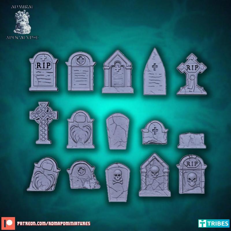 Gravestones (pre-supported)