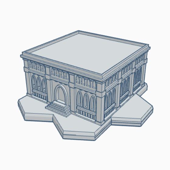 Gothic Building GHB100 With Hex Base