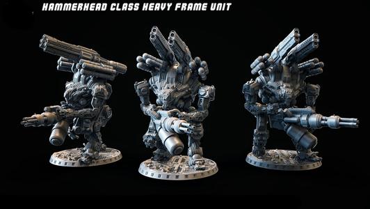 HammerHead Class Heavy Frame 67mm base 3 Poses