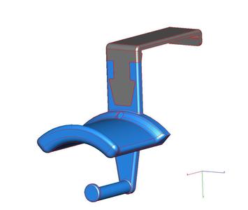 Cubicle Heaphone Holder for Haworth Compose cubicles (with STEP file)