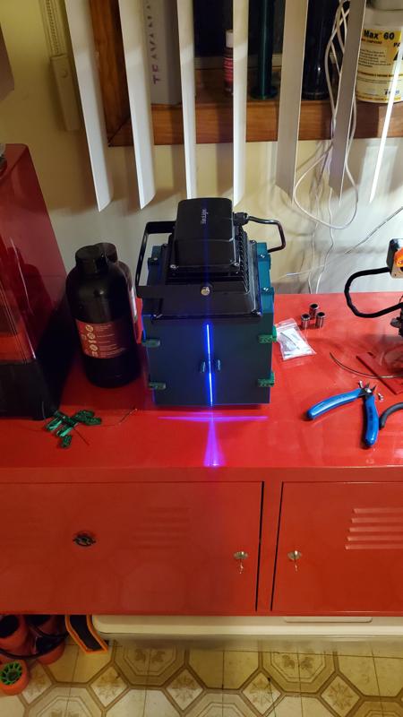 Resin curing chamber