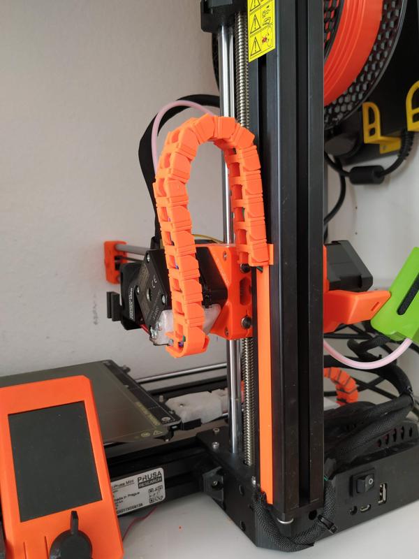 Prusa Mini cable chain mod - side mount remix