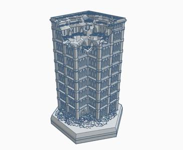 Gothic Ruined Building 75 Hex Map Scale HMSGR075