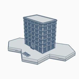 Gothic Building HMSG113 Hex Map Scale