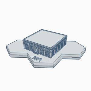 Gothic Building HMSG116 Hex Map Scale