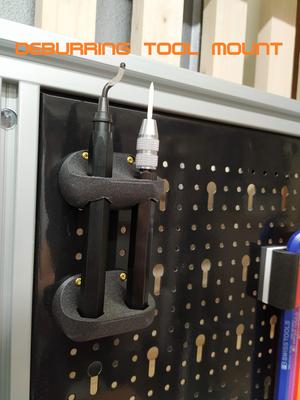 deburring tool mount
