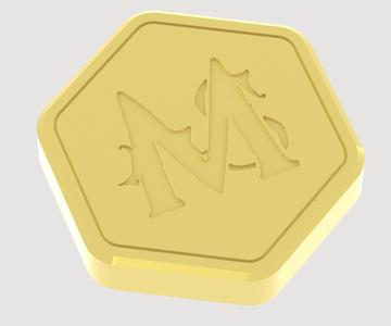 M-embossed Dice Box Lid