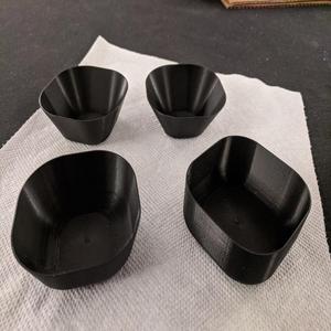 Many small bowls for collecting things