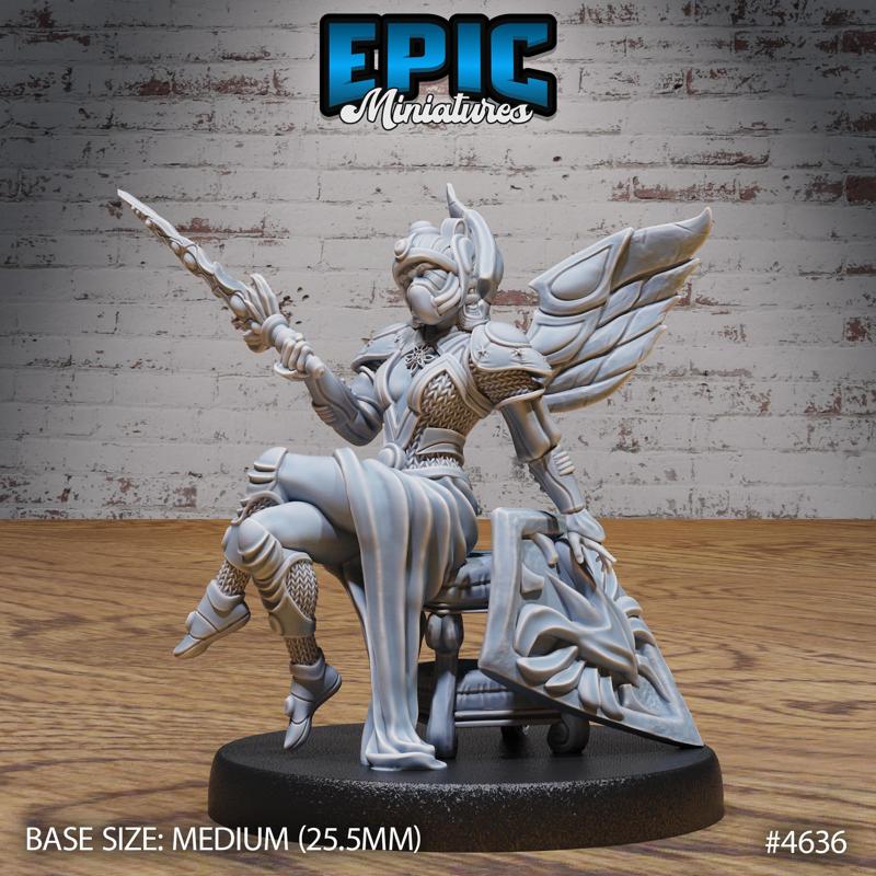Astral Deva Sitting ‧ DnD Miniature ‧ Tabletop Miniatures ‧ Gaming Monster ‧ 3D Model ‧ RPG ‧ DnDminis ‧ STL FILE