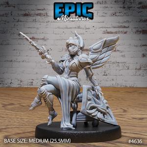 Astral Deva Sitting ‧ DnD Miniature ‧ Tabletop Miniatures ‧ Gaming Monster ‧ 3D Model ‧ RPG ‧ DnDminis ‧ STL FILE