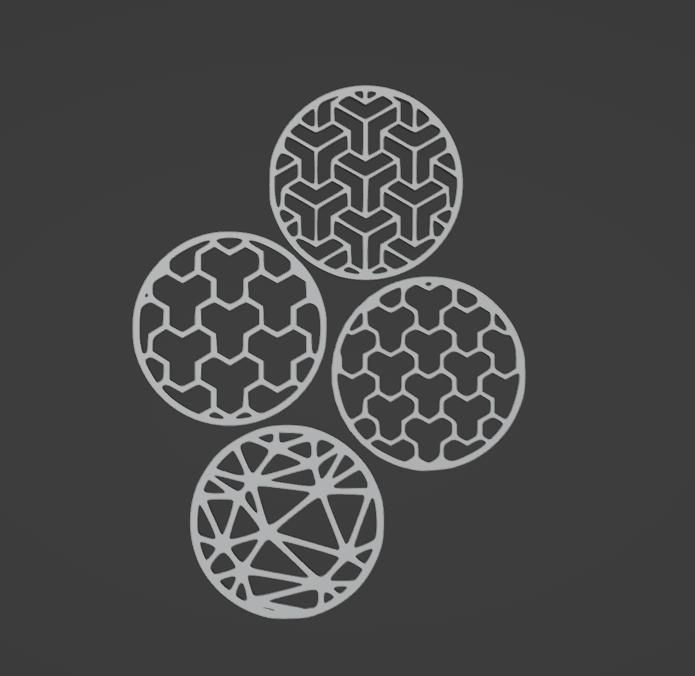 Shape coasters