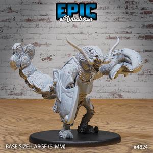 Lobster Folk Warrior Shield ‧ DnD Miniature ‧ Tabletop Miniatures ‧ Gaming Monster ‧ 3D Model ‧ RPG ‧ DnDminis ‧ STL FILE