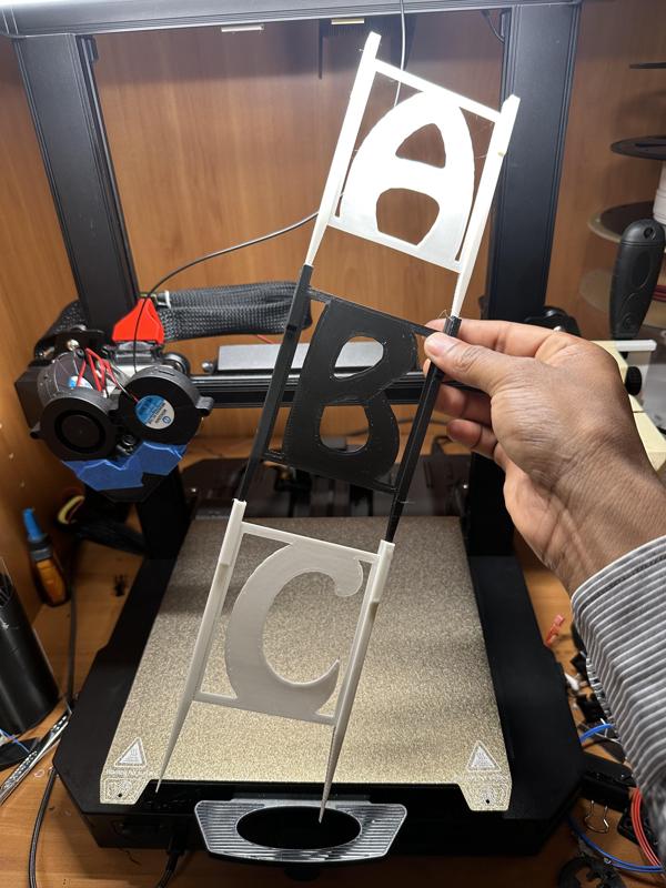 Stackable Alphabet Plant Support