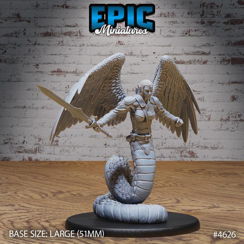 Holy Serpent Attack ‧ DnD Miniature ‧ Tabletop Miniatures ‧ Gaming Monster ‧ 3D Model ‧ RPG ‧ DnDminis ‧ STL FILE