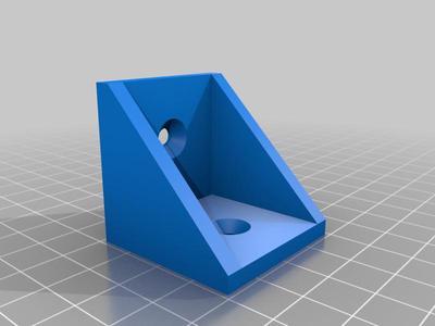 1.5" (37.5mm) 90º Angle Bracket for wall mounting shelves or strengthening corners. 