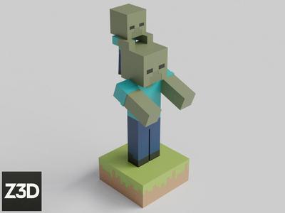 Minecraft Zombie/Baby Zombie (AMS Optional)