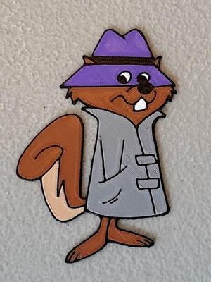 Multicolor Secret Squirrel Magnet