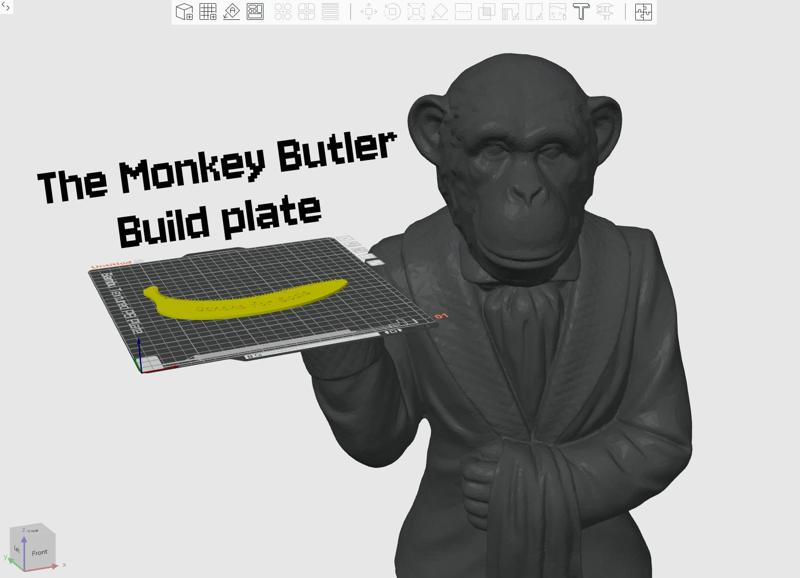 Bambu Lab P1, P1S, X1, X1C Monkey Butler Build Plate