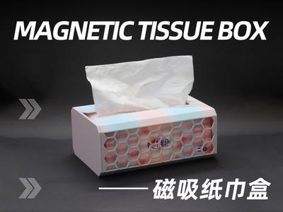 Wall-mountable Magnetic Tissue Box
