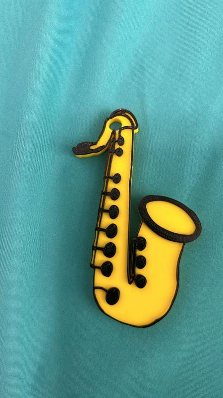 Saxaphone Keychain