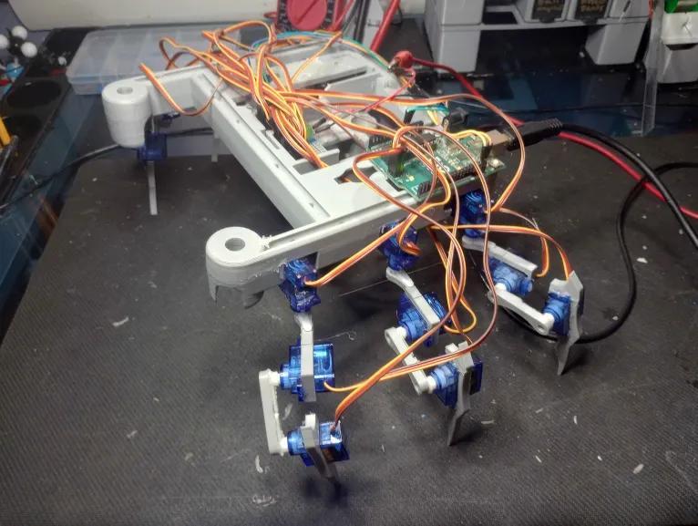 Sparkfun XRP Hexapod walker bot mod