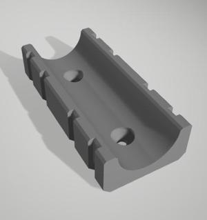 1/2 T pipe fitting holder, clip, grip, hook, hanger, bracket, mount with zip ties