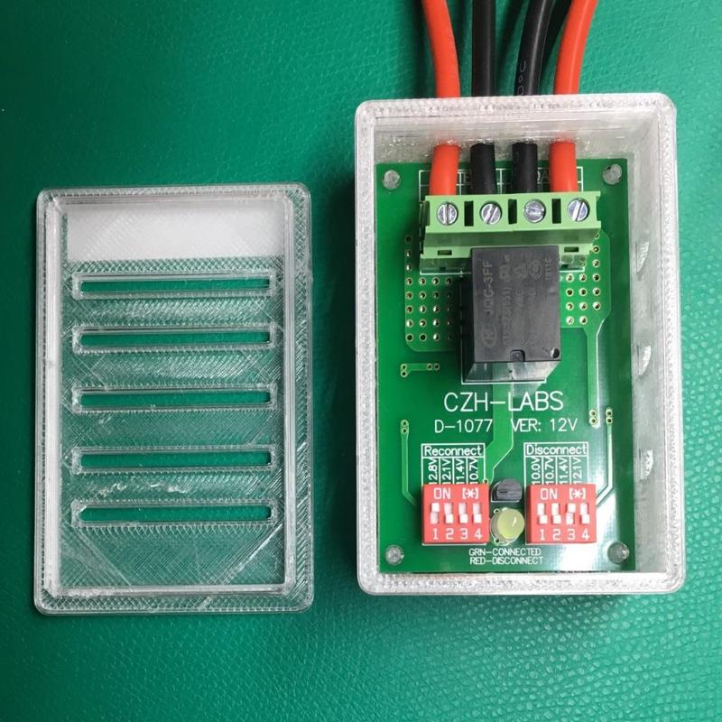 Vented Case for CZH-Labs D-1077 Low Voltage Cutoff