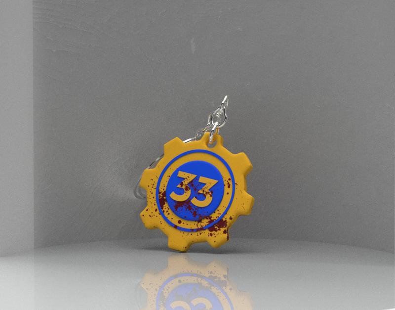 Vault 33 keychain