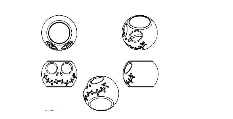 Jack flower pot holder, pen holder, paper clip holder, stationery, candy box