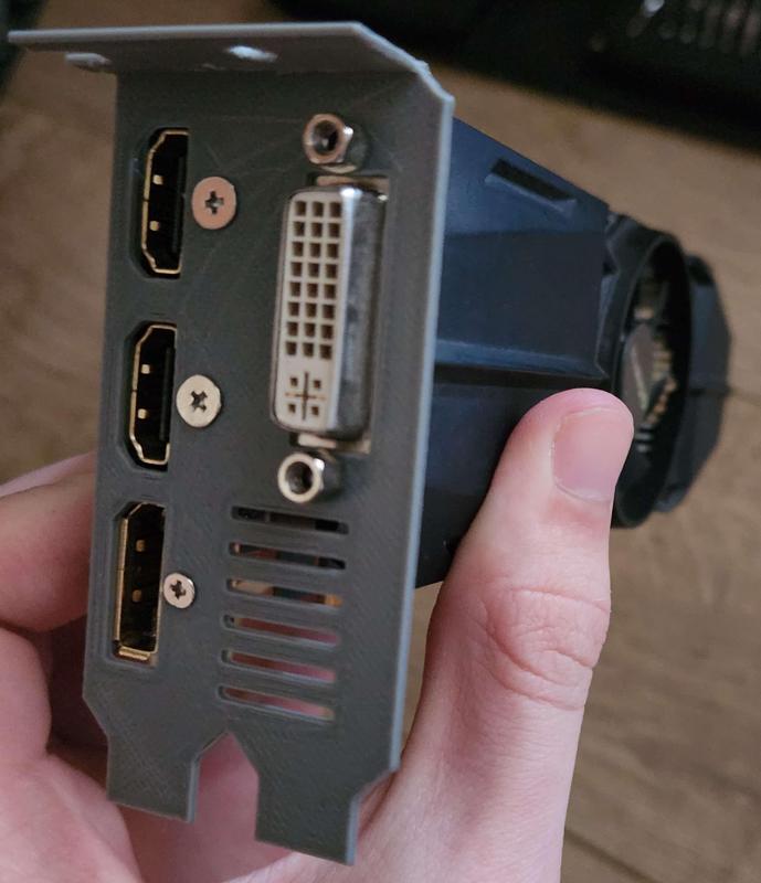 Half height PCI bracket Gigabyte GeForce GTX 750 Ti GV-N75TOC-2GL