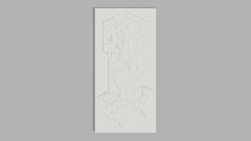 Minecraft Creeper Lithophane
