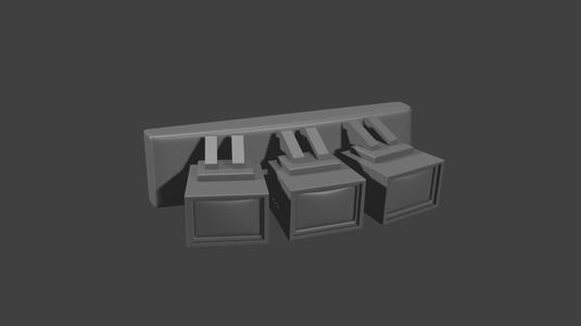 Vault shelter wall-mount TVs