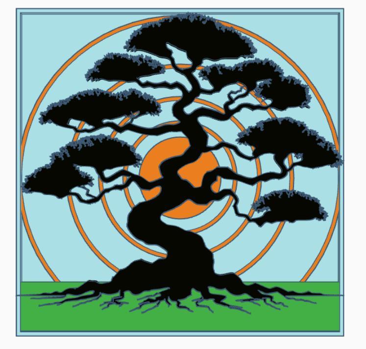 Wall art: Deep roots under the sky