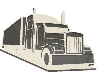 silueta camion truck