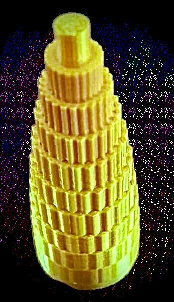 Tower of cogs ~ Optical illusion