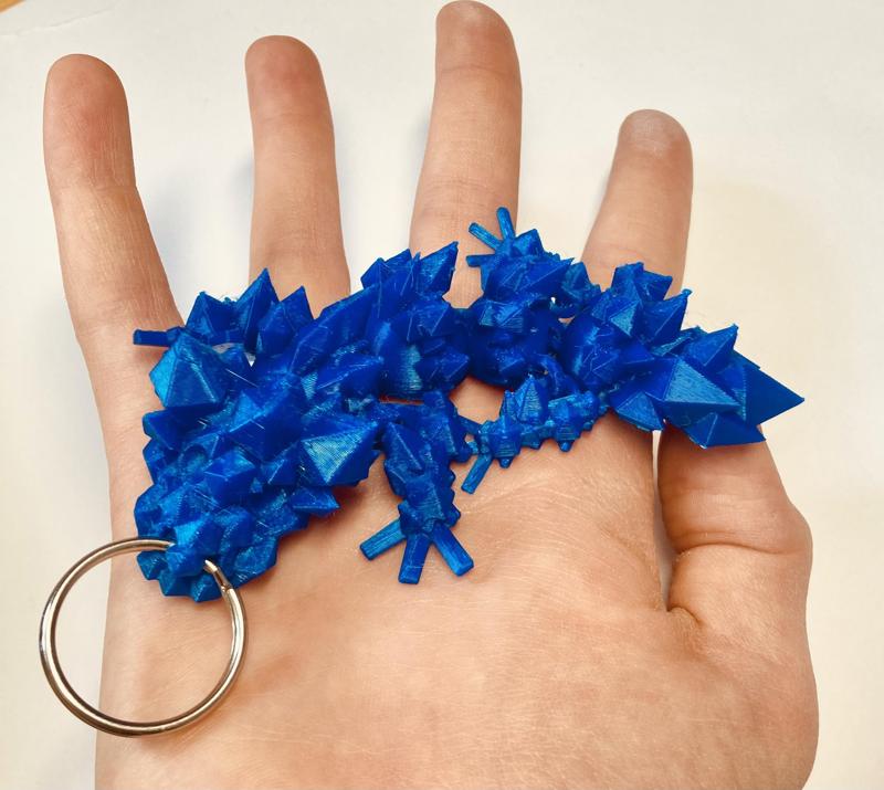 Kristalldrachenschlüsselanhänger