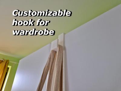 Customizable hook for wardrobe