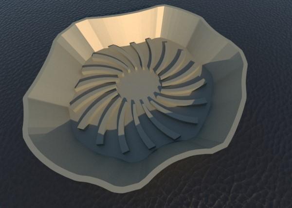 Orchid stone vase saucer