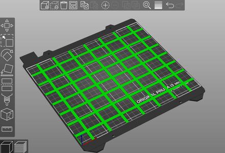 First layer - Bed calibration 7x7