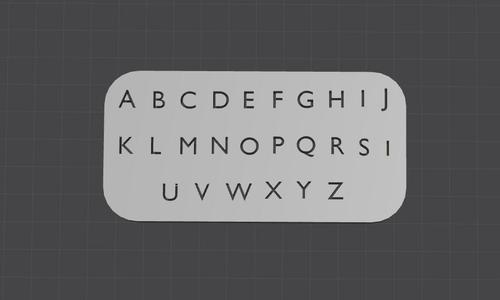 Alphabet Template