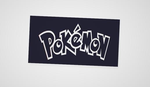 Pokemon logo drawing template