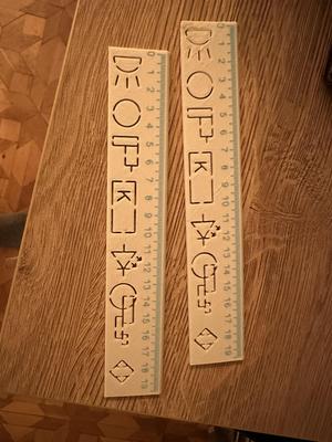 Ruler for the electrical designer