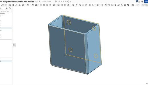 Basic Magnetic Pen Holder (Whiteboard)